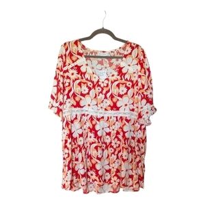L • Suzanne Betro • Floral Patterned Blouse